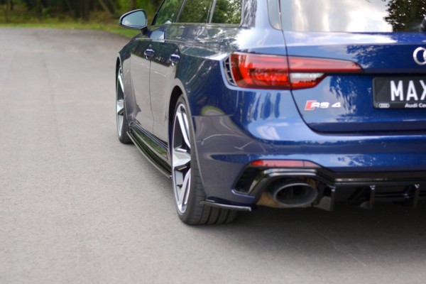 MAXTON DESIGN - Lišty pod prahy Audi RS4 B9 , Čierny lesk – Obrázok 5