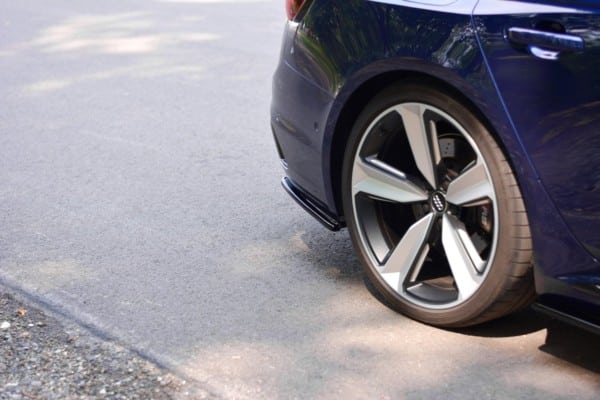 MAXTON DESIGN - Bočné difúzory zadného náraznika Audi RS4 B9 Avant , Čierny lesk – Obrázok 4