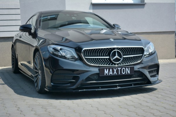 MAXTON DESIGN - Spoiler pod Predný náraznik   V.1 Mercedes-Benz E-Class W213 Coupe (C238) AMG-Line , 
Čierny lesk – Obrázok 2