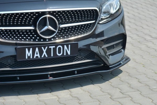 MAXTON DESIGN - Spoiler pod Predný náraznik   V.1 Mercedes-Benz E-Class W213 Coupe (C238) AMG-Line , 
Čierny lesk – Obrázok 4