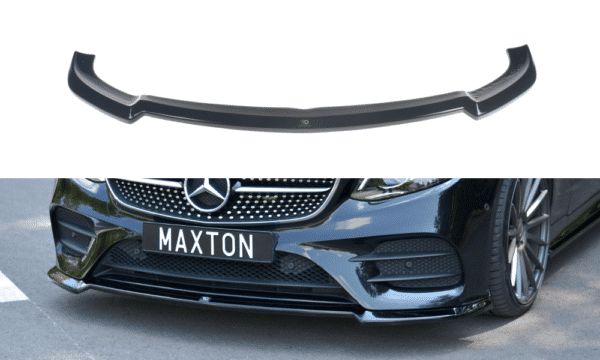 MAXTON DESIGN - Spoiler pod Predný náraznik   V.2 Mercedes-Benz E-Class W213 Coupe (C238) AMG-Line , 
Čierny lesk