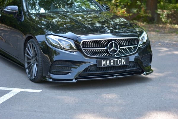 MAXTON DESIGN - Spoiler pod Predný náraznik   V.2 Mercedes-Benz E-Class W213 Coupe (C238) AMG-Line , 
Čierny lesk – Obrázok 4