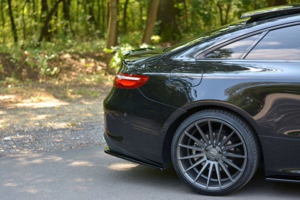 MAXTON DESIGN - Bočné difúzory zadného náraznika Mercedes-Benz E-Class W213 Coupe (C238) AMG-Line , Čierny lesk – Obrázok 2