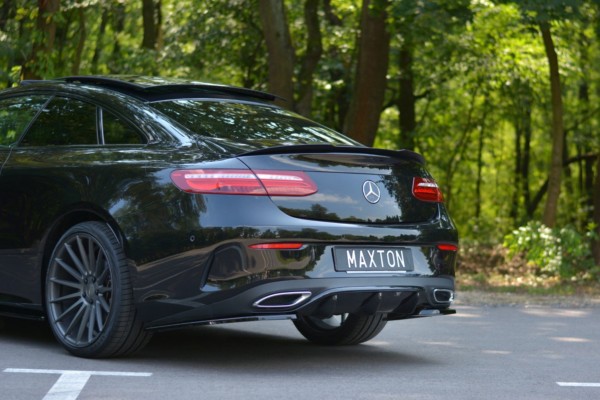 MAXTON DESIGN - Bočné difúzory zadného náraznika Mercedes-Benz E-Class W213 Coupe (C238) AMG-Line , Čierny lesk – Obrázok 3