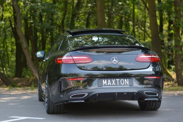 MAXTON DESIGN - Bočné difúzory zadného náraznika Mercedes-Benz E-Class W213 Coupe (C238) AMG-Line , Čierny lesk – Obrázok 4