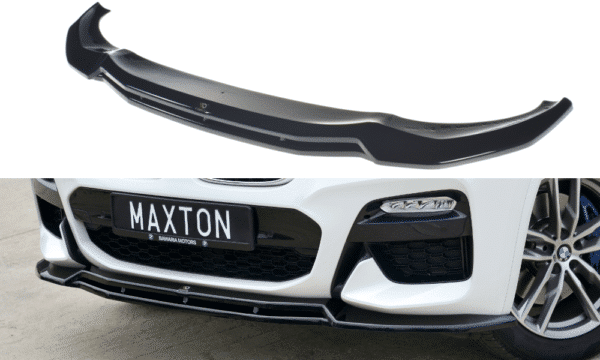 MAXTON DESIGN - Spoiler pod Predný náraznik   V.1 for vhodné pre BMW X3 G01 M-PACK , Čierny lesk
