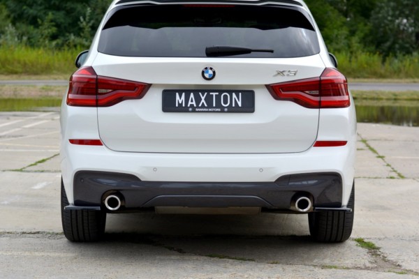 MAXTON DESIGN - Bočné difúzory zadného náraznika for vhodné pre BMW X3 G01 M-PACK , Čierny lesk – Obrázok 2