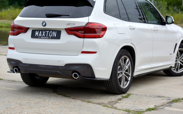 MAXTON DESIGN - Bočné difúzory zadného náraznika for vhodné pre BMW X3 G01 M-PACK , Čierny lesk – Obrázok 3