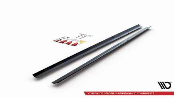 MAXTON DESIGN - Lišty pod prahy VW POLO MK6 GTI , Čierny lesk – Obrázok 10