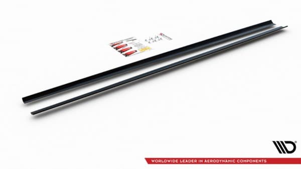 MAXTON DESIGN - Lišty pod prahy VW POLO MK6 GTI , Čierny lesk – Obrázok 11