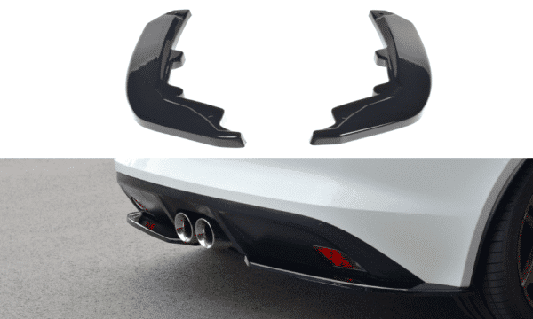MAXTON DESIGN - Bočné difúzory zadného náraznika JAGUAR F-TYPE , Čierny lesk