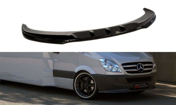 MAXTON DESIGN - Spoiler pod Predný náraznik   Mercedes Sprinter Mk2 , Čierny lesk