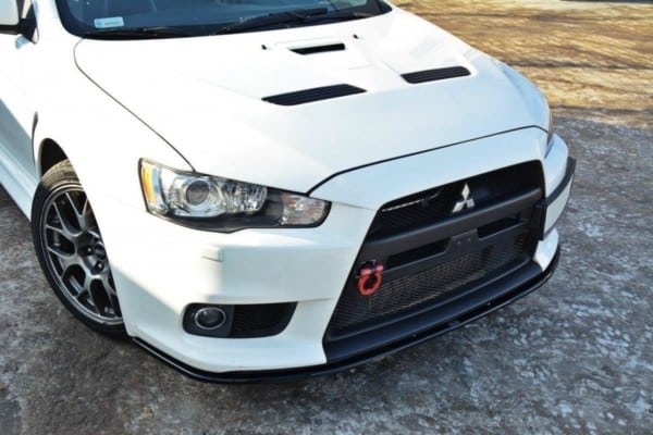 MAXTON DESIGN - Spoiler pod Predný náraznik   V.2 Mitsubishi Lancer Evo X , Čierny lesk 
820

, – Obrázok 2