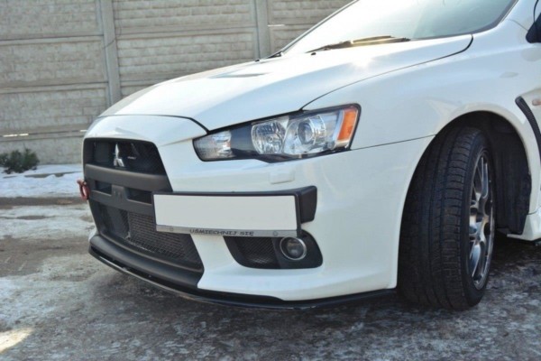 MAXTON DESIGN - Spoiler pod Predný náraznik   V.2 Mitsubishi Lancer Evo X , Čierny lesk 
820

, – Obrázok 4