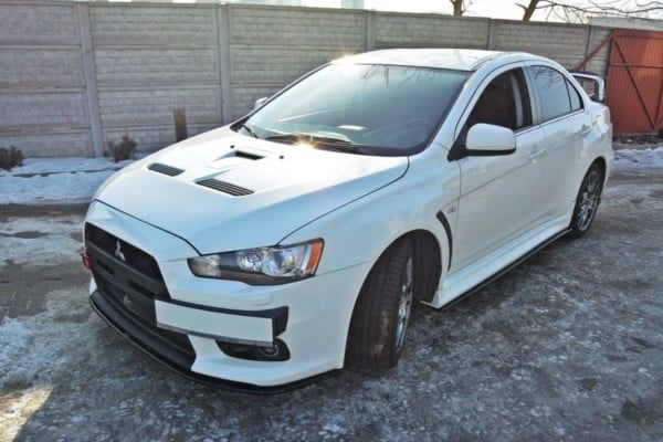 MAXTON DESIGN - Spoiler pod Predný náraznik   V.2 Mitsubishi Lancer Evo X , Čierny lesk 
820

, – Obrázok 5