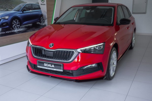 MAXTON DESIGN - Spoiler pod Predný náraznik   V.3 Skoda Scala , Čierny lesk – Obrázok 3