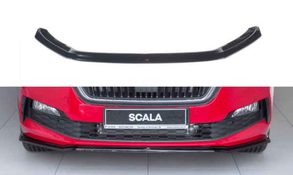 MAXTON DESIGN - Spoiler pod Predný náraznik   V.3 Skoda Scala , Čierny lesk