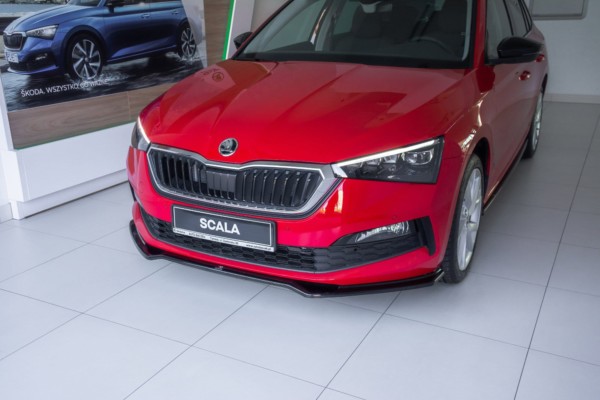 MAXTON DESIGN - Spoiler pod Predný náraznik   V.2 Skoda Scala , Čierny lesk – Obrázok 4