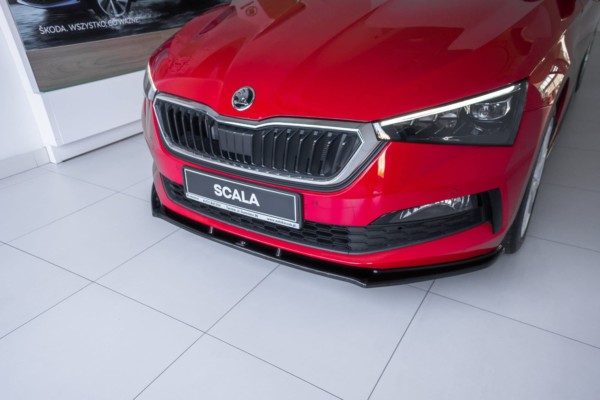 MAXTON DESIGN - Spoiler pod Predný náraznik   V.1 Skoda Scala , Čierny lesk – Obrázok 3