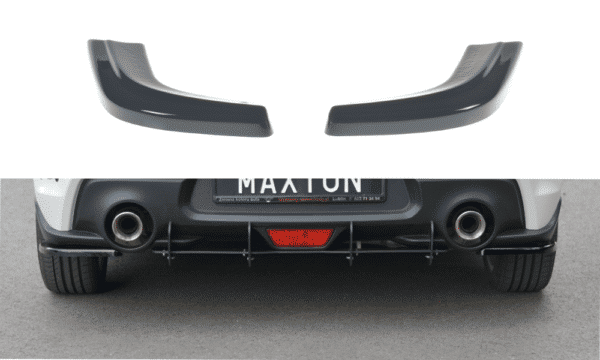 MAXTON DESIGN - Bočné difúzory zadného náraznika SUZUKI SWIFT 6 SPORT , Čierny lesk