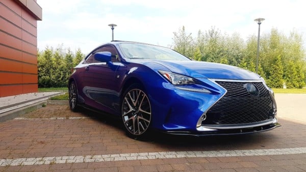 MAXTON DESIGN - Spoiler pod Predný náraznik   V.2 Lexus Rc , Čierny lesk – Obrázok 3