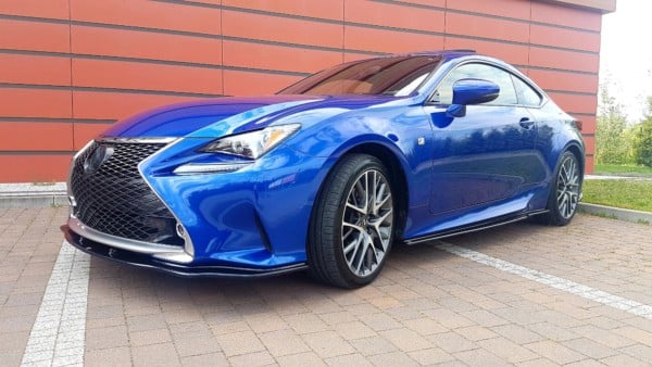 MAXTON DESIGN - Spoiler pod Predný náraznik   V.2 Lexus Rc , Čierny lesk – Obrázok 2