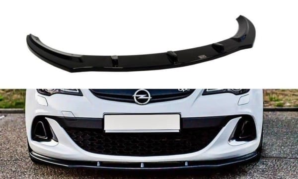 MAXTON DESIGN - Spoiler pod Predný náraznik   OPEL ASTRA J OPC / VXR v.1 , Čierny lesk