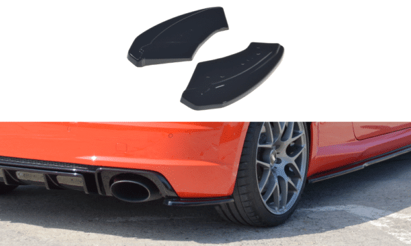 MAXTON DESIGN - Bočné difúzory zadného náraznika Audi TT RS 8S , Čierny lesk