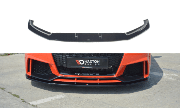 MAXTON DESIGN - Spoiler pod Predný náraznik   V.1 Audi TT RS 8S , Čierny lesk