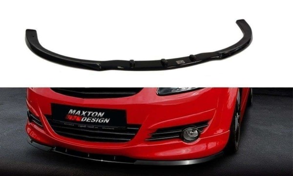 MAXTON DESIGN - Spoiler pod Predný náraznik   OPEL CORSA D OPC-LINE (PREFACE) , Čierny lesk