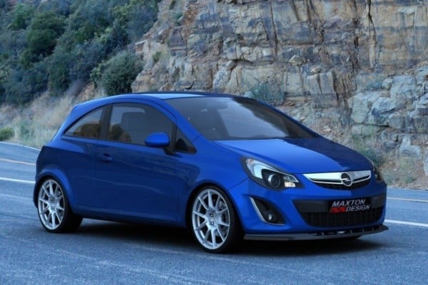 MAXTON DESIGN - Spoiler pod Predný náraznik   OPEL CORSA D (FACELIFT) , Čierny lesk