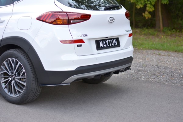 MAXTON DESIGN - Bočné difúzory zadného náraznika Hyundai Tucson Mk3 Facelift , Čierny lesk – Obrázok 3