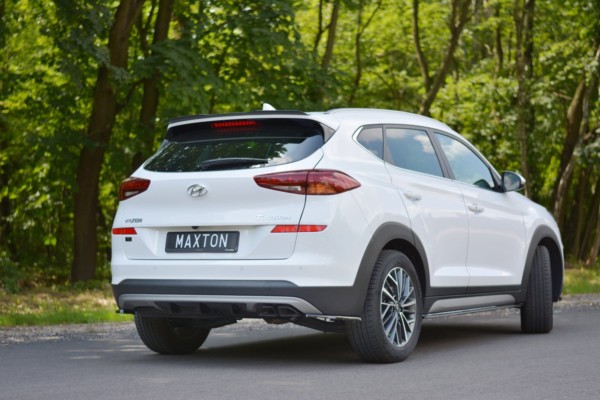 MAXTON DESIGN - Bočné difúzory zadného náraznika Hyundai Tucson Mk3 Facelift , Čierny lesk – Obrázok 2