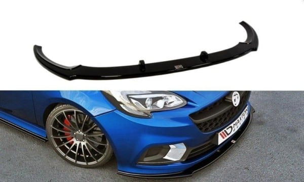 MAXTON DESIGN - Spoiler pod Predný náraznik   OPEL CORSA E OPC / VXR , Čierny lesk