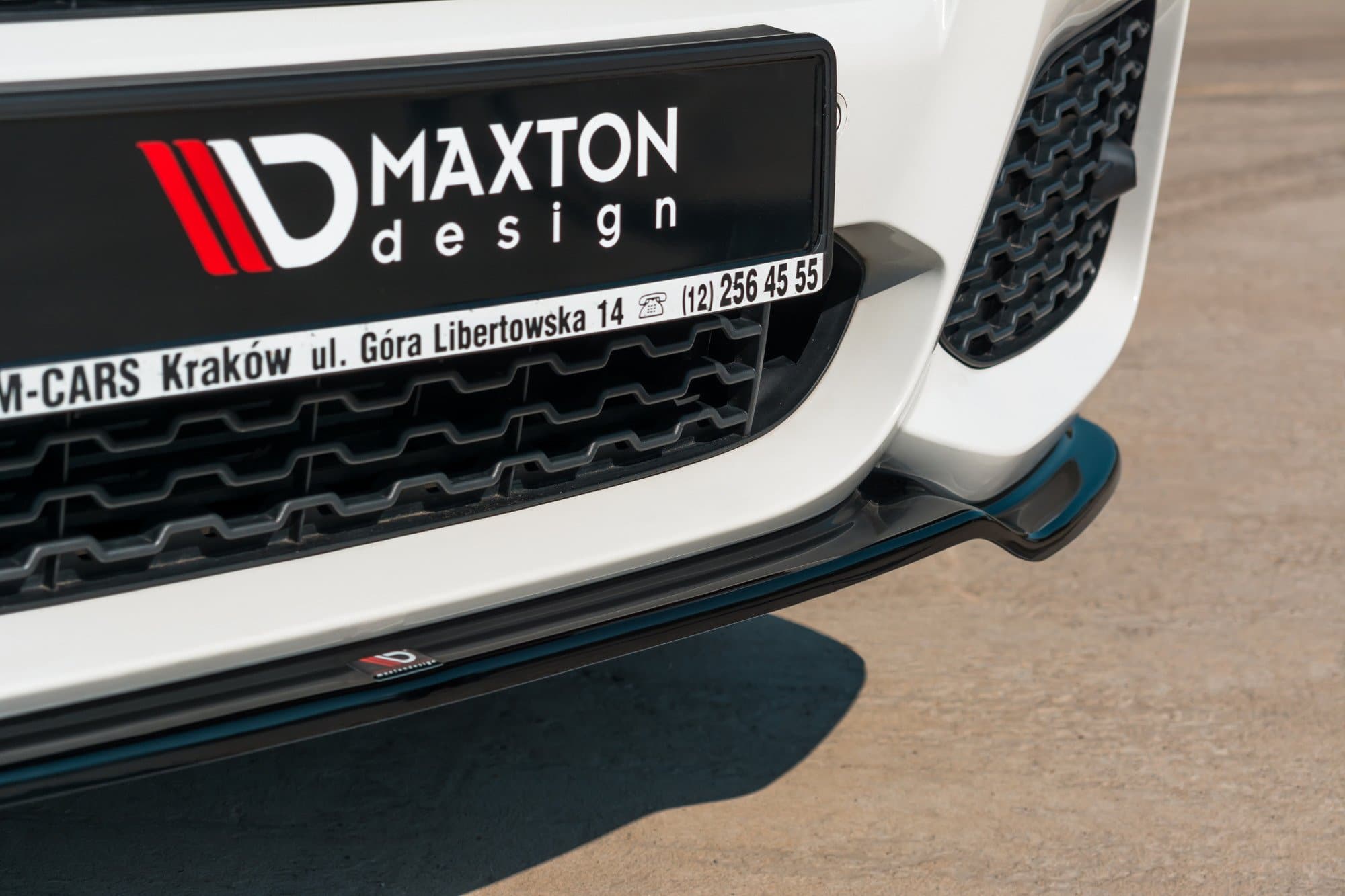 MAXTON DESIGN - Spoiler pod Predný náraznik for vhodné pre BMW X3 F25 M-Pack Facelift , Čierny lesk – Obrázok 4
