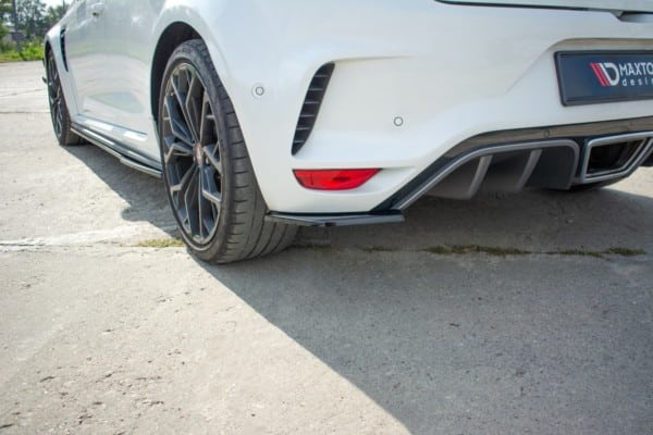 MAXTON DESIGN - Bočné difúzory zadného náraznika Renault Megane IV RS , Čierny lesk – Obrázok 2