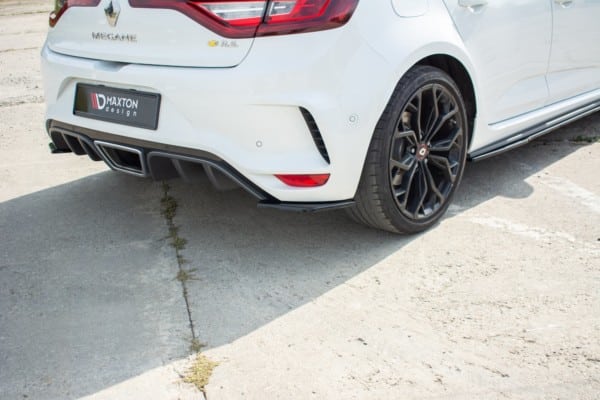 MAXTON DESIGN - Bočné difúzory zadného náraznika Renault Megane IV RS , Čierny lesk – Obrázok 3