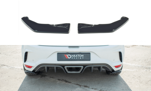 MAXTON DESIGN - Bočné difúzory zadného náraznika Renault Megane IV RS , Čierny lesk