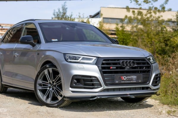 MAXTON DESIGN - Spoiler pod Predný náraznik   Audi SQ5/Q5 S-line MkII , Čierny lesk – Obrázok 2
