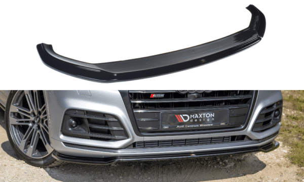 MAXTON DESIGN - Spoiler pod Predný náraznik   Audi SQ5/Q5 S-line MkII , Čierny lesk