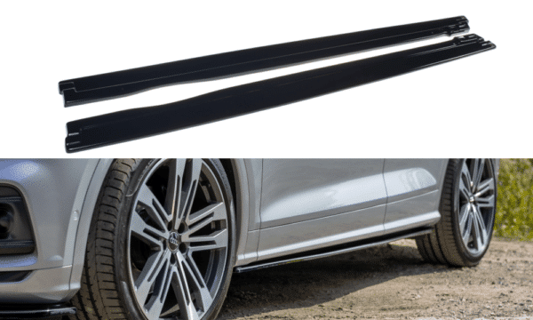 MAXTON DESIGN - Lišty pod prahy Audi SQ5/Q5 S-line MkII , Čierny lesk