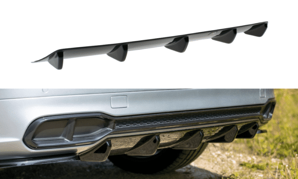 MAXTON DESIGN - Difúzor zadného náraznika  Audi SQ5/Q5 S-line MkII , 
Čierny lesk