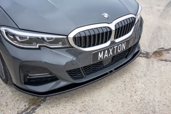 MAXTON DESIGN - Spoiler pod Predný náraznik   V.3 for vhodné pre BMW 3 G20 M-pack , Čierny lesk – Obrázok 3