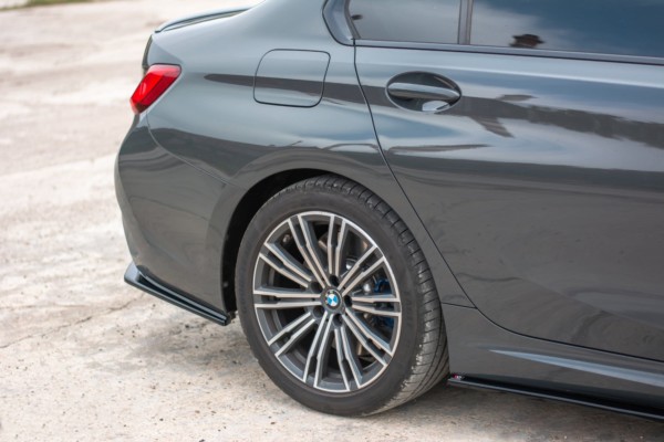 MAXTON DESIGN - Bočné difúzory zadného náraznika for vhodné pre BMW 3 G20 M-pack , Čierny lesk – Obrázok 4