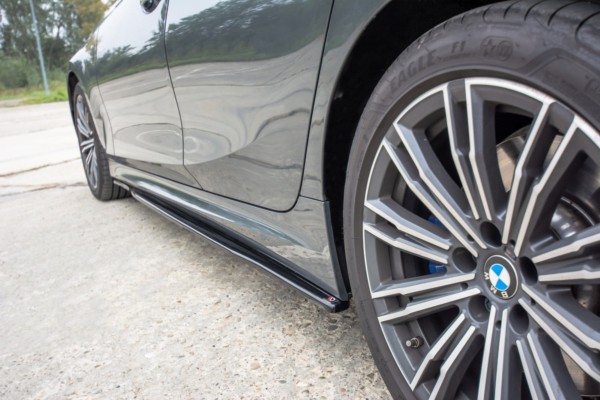 MAXTON DESIGN - Lišty pod prahy for vhodné pre BMW 3 G20 M-pack , Čierny lesk – Obrázok 3