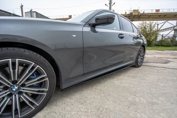 MAXTON DESIGN - Lišty pod prahy for vhodné pre BMW 3 G20 M-pack , Čierny lesk – Obrázok 4