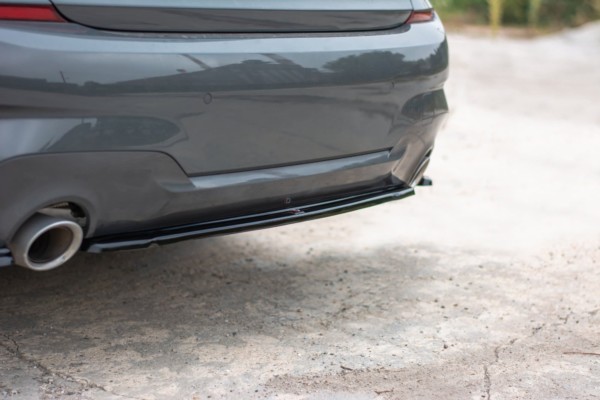 MAXTON DESIGN - Stredový spoiler pod zadný náraznik for vhodné pre BMW 3 G20 M-pack , Čierny lesk – Obrázok 2