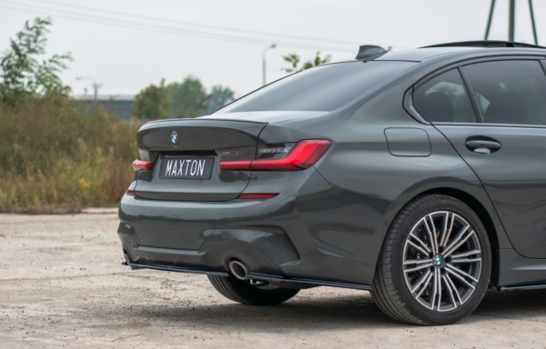 MAXTON DESIGN - Stredový spoiler pod zadný náraznik for vhodné pre BMW 3 G20 M-pack , Čierny lesk – Obrázok 4