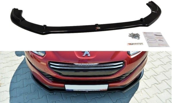 MAXTON DESIGN - Spoiler pod Predný náraznik   V.1 PEUGEOT RCZ FACELIFT , Čierny lesk 
861