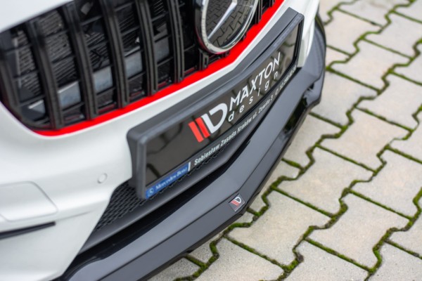 MAXTON DESIGN - Spoiler pod Predný náraznik   Mercedes A45 AMG W176 , Čierny lesk – Obrázok 4